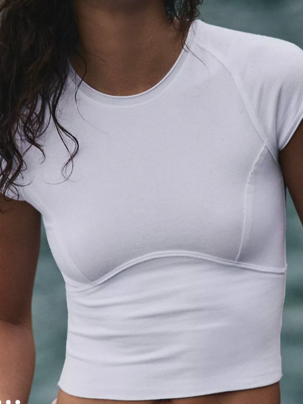 We The Free Protagonist Cropped Cap Sleeve Tee - Size Med. MSRP-$38